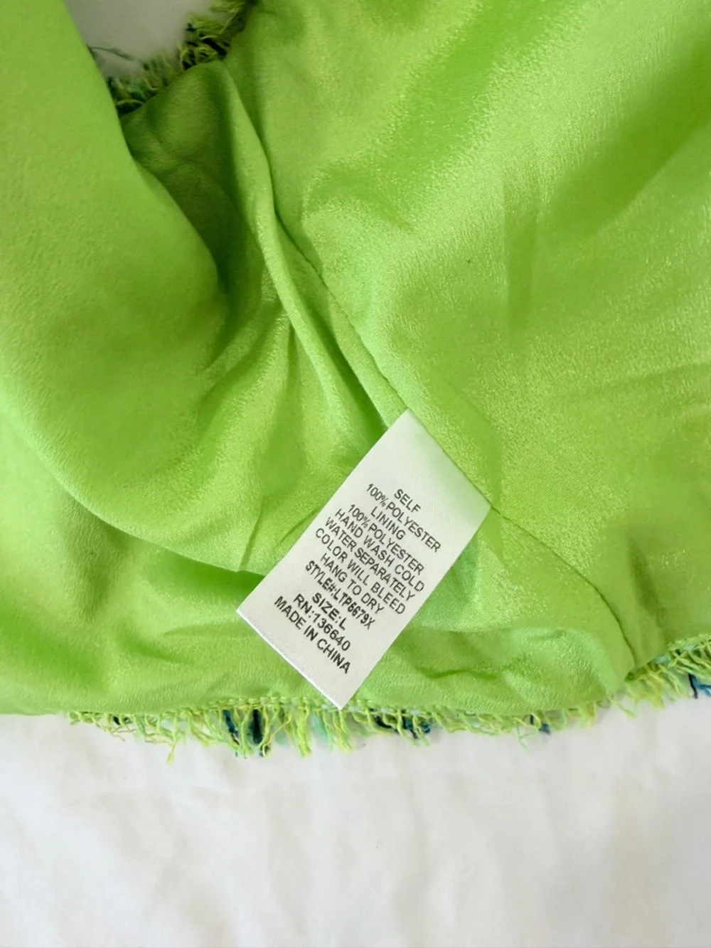 LATISTE Green Tweed 2PC Set Vest + Pleated Skort Size L NWT Preppy Coquette - Picture 5 of 10